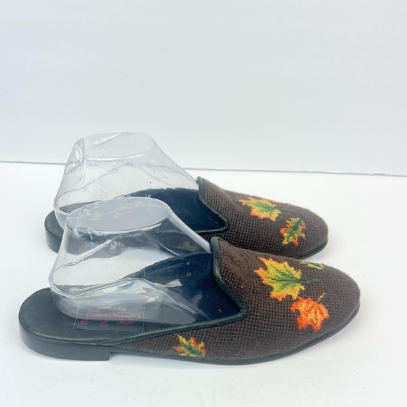 PAIGE Black / Brown Slippers with Pink Logo Size M - Picture 13 of 13